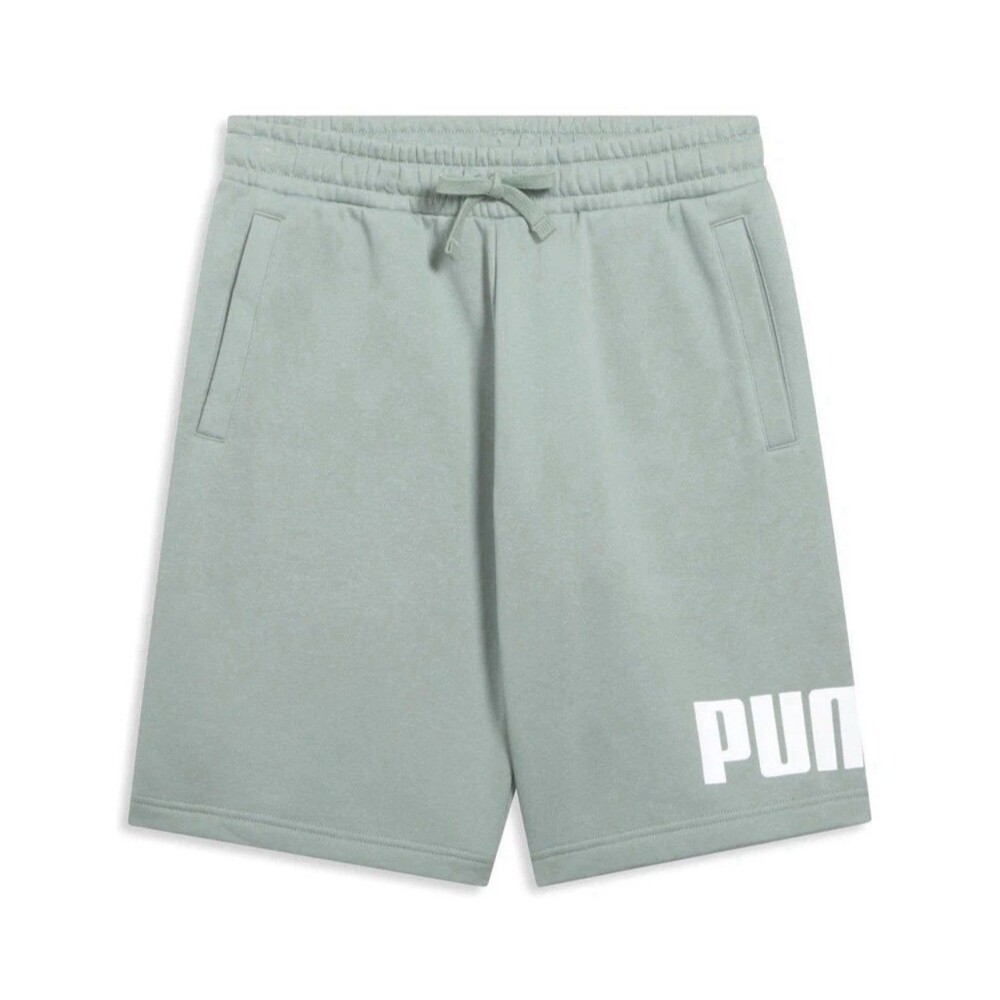 PUMA Mens Essentials Logo 10 Inch Shorts Casual Bottoms Casual Green